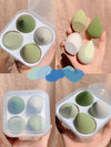 Plush Fashions Shop Vintage Summer Spice Makeup Egg Box with synthetic sponge beauty eggs.