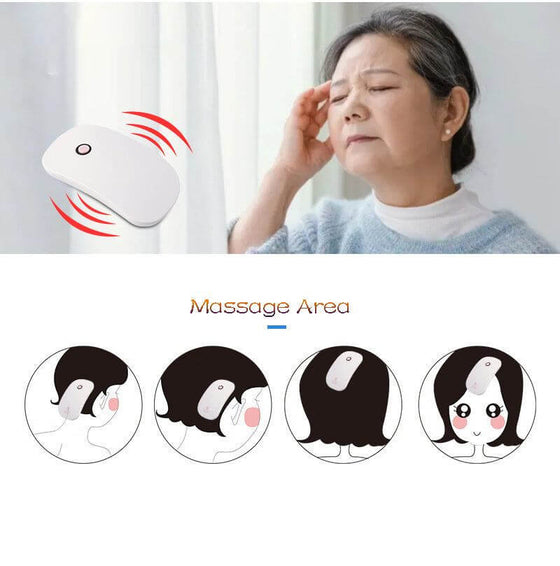 Electric scalp massager for relaxation and hair growth stimulation, featuring ergonomic anti-slip design for stress relief.