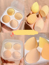 Vintage Summer Spice Makeup Egg Box with synthetic sponge beauty eggs in a clear container.