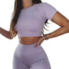 Seamless Yoga Sport Fitness Women Leggings and Short Sleeve TopsEnhance your yoga experience with our Seamless Yoga Sport Fitness Women Leggings and Short Sleeve Tops! Made of seamless fabric, our sportswear provides maximum comfYoga SetsPlush Fashions ShopPlush Fashion ShopSeamless Yoga Sport Fitness Women Leggings