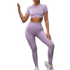 Seamless Yoga Sport Fitness Women Leggings and Short Sleeve TopsEnhance your yoga experience with our Seamless Yoga Sport Fitness Women Leggings and Short Sleeve Tops! Made of seamless fabric, our sportswear provides maximum comfYoga SetsPlush Fashions ShopPlush Fashion ShopSeamless Yoga Sport Fitness Women Leggings