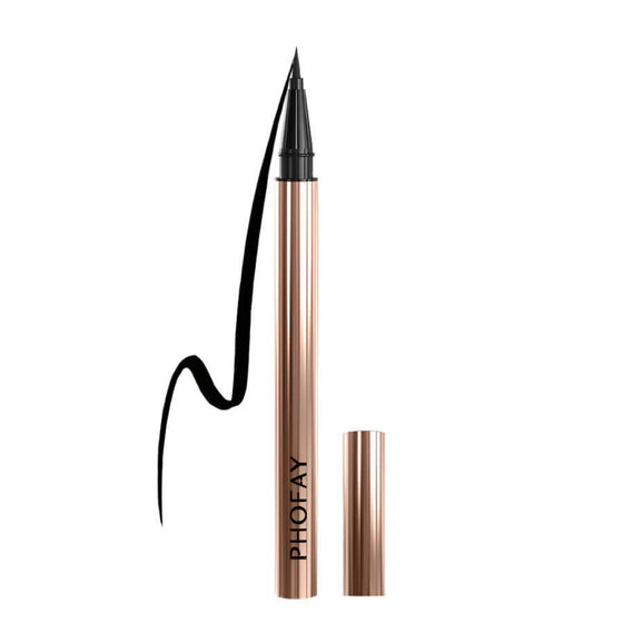 PHOFAY Eyeliner, waterproof and sweat-proof, gold casing, easy-glide tip.