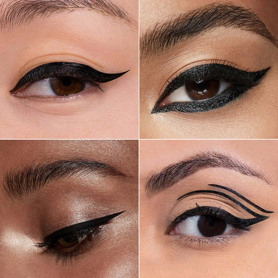 PHOFAY Eyeliner showcasing versatile waterproof styles on eyes.