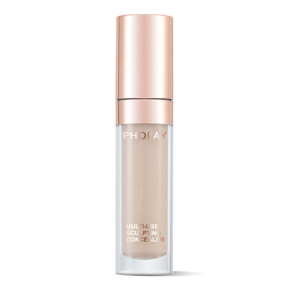 PHOFAY Super Coverage Concealer bottle with rose gold cap, full-coverage makeup product.