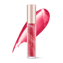  PHOFAY Rose Blooming Hydrating Lip Gloss with luxurious moisture and smooth finish.