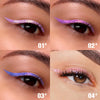 PHOFAY Liquid Glitter Eyeliner Set showcasing bold, vibrant shades on eyelids.