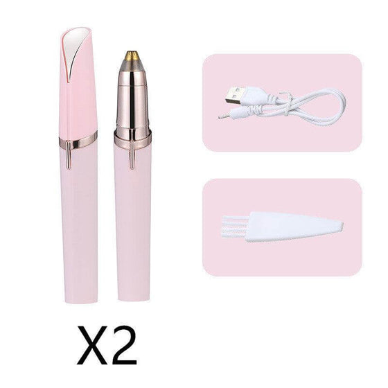 Eyebrow Epilator Maqui gem Professional Complete Trimmer with accessories and USB cable.