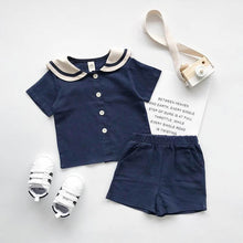  Boys and girls Navy solid short sleeves setsGear up for summer with our boys and girls Navy solid short-sleeved sets! Made with 90% cotton, these two-piece pants suits are perfect for both boys and girls. Say Infant setsPlush Fashions ShopPlush Fashion Shopgirls Navy solid short sleeves sets