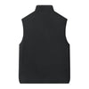 Men's wool winter vest with polar fleece fabric in solid color design.