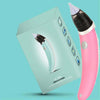 Children's nasal aspirator in pink and teal packaging, designed for gentle mucus removal and safe use for babies.