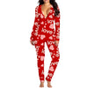 Women Jumpsuit Long Sleeve V Neck Button Closure Letters Heart Print LThe beautiful heart print and V-neck design make it a perfect choice for festive occasions. The long sleeve and button closure add a touch of comfort and conveniencePajamasPlush Fashions ShopPlush Fashion ShopNeck Button Closure Letters Heart Print Loungewear Sleepwear