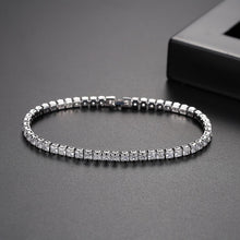  Fashion Simple Tennis Bracelet for Women with Zircon Inlay