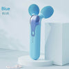 Blue face slimming roller with USB power for vibration facial beauty.