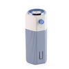 Adjustable spray size USB mini office car humidifier in blue and white design.