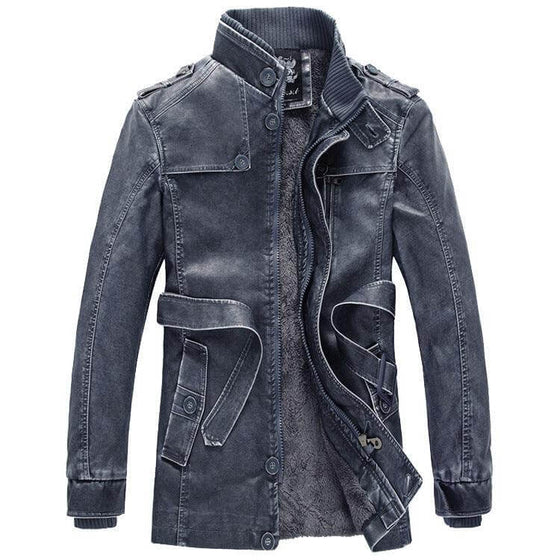 Mens Classic Leather JacketExperience the timeless style and durability of our Mens Classic Leather Jacket. Made with premium Duolino leather, this jacket exudes a sophisticated and classic loMen's Lether JacketPlush Fashions ShopPlush Fashion ShopMens Classic Leather Jacket