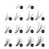 Veyesbeauty 7D 20D Cluster Lashes with bottom lash option in various lengths.