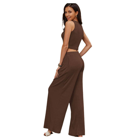 Women's Fashion Simple Solid Color SuitElevate your wardrobe with our Women's Fashion Simple Solid Color Suit! Made with a slim and sleek design, this suit comes in both classic black and warm coffee colo2 piece Pants setPlush Fashions ShopPlush Fashion ShopFashion Simple Solid Color Suit