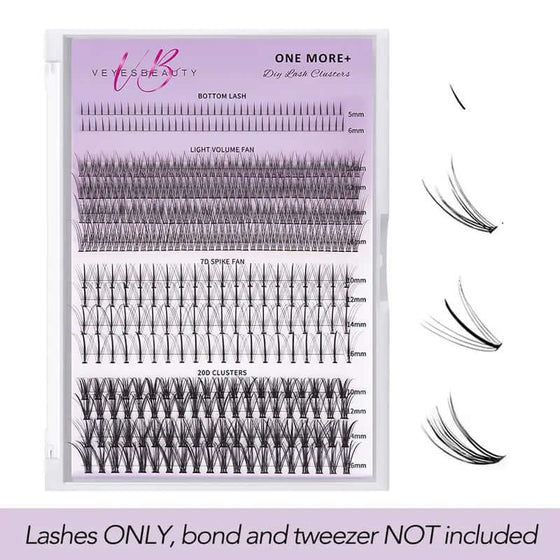 Veyesbeauty Clusters ONE MORE+ 7D 20D Cluster Lashes for Eye Makeup