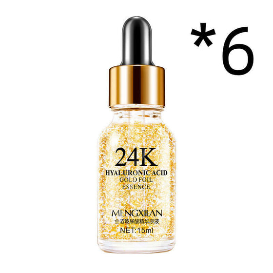 24K Golden Face Moisturizing Cream bottle with gold foil essence, 30g/ml.