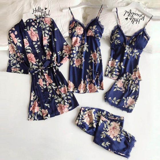 Women's Loose Comfortable Lace Five-Piece Pajama SetWomen's Loose Comfortable Lace Five-Piece Pajama Set
Indulge in luxurious comfort with our Pajamas Printed Women' Sleeping Set. This five-piece set is designed for uHomewearPlush Fashions ShopPlush Fashion ShopLoose Comfortable Lace