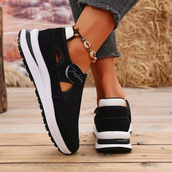 Women's Mesh Round Toe Platform SneakersElevate your style with our Mesh Round Toe Platform Sneakers. These mid heel sneakers are crafted with comfort and style in mind, featuring a rubber sole and PU leatShoesPlush Fashion ShopPlush Fashion ShopMesh Round Toe Platform Sneakers