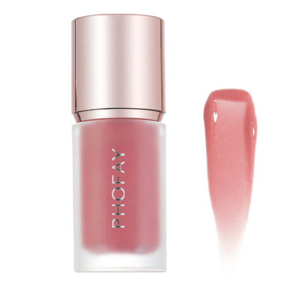 PHOFAY Mousse Liquid Blush with sponge applicator in matte finish.