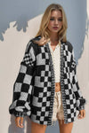 Double Take Full Size Open Front Checkered Drop Shoulder CardiganUnleash your fashionista with our Double Take Cardigan! Made with a slightly stretchy 100% polyester material, this open front cardigan boasts a basic style for easySweaterPlush Fashion ShopPlush Fashion ShopFull Size Open Front Checkered Drop Shoulder Cardigan