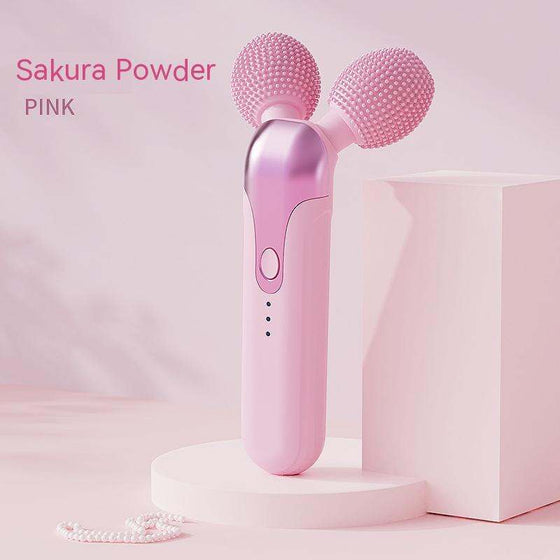 Face Slimming Roller Vibration Facial Beauty in cherry blossom pink.