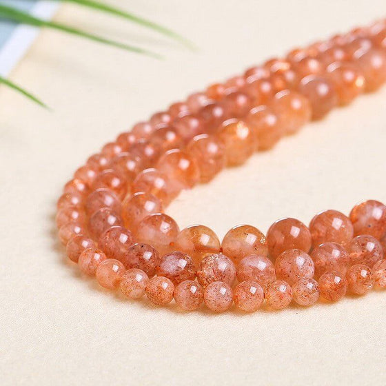 Diy Jewelry Accessories Bracelet Beaded with 5A Natural Gold Sunstone loose beads in geometric design, sizes 6mm to 10mm.