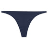 Women's low waist seamless T-back underwear in blue.