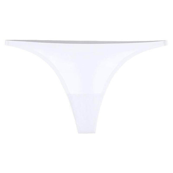 Women’s seamless quick-drying T-back in white.