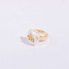 Cosmic Constellation Ring – Celestial Star Sign Jewelry in gold with pearl design.