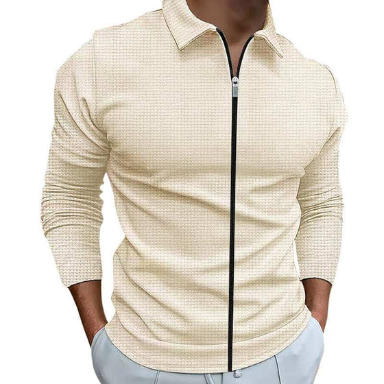 Men's Clothing Waffle Style Zipped Lapel Jacket Outdoor Sports TopsElevate your style with our Men's Waffle Style Zipped Lapel Jacket! With its unique design, available in various colors and patterns, you'll stand out from the crowdMen's Lapel ShirtPlush Fashions ShopPlush Fashion ShopClothing Waffle Style Zipped Lapel Jacket Outdoor Sports Tops