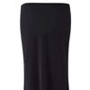 Women's Slim Fit Mesh Suit Suspenders in black, sleeveless design, mid-length skirt.