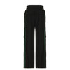 Pocket loose trousers casual two-piece suit in solid color with stylish contrast accents.