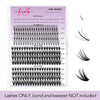 Veyesbeauty Clusters ONE MORE+ DIY Lash set with 7D 20D cluster lashes for customizable eye makeup, including bottom lash option.