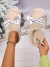 Bow Suede Platform Plush SlippersWrap your feet in luxury with our Bow Suede Platform Plush Slippers. The soft suede material and platform design provide ultimate comfort, while the stylish bow addsSlippersPlush Fashion ShopPlush Fashion ShopBow Suede Platform Plush Slippers