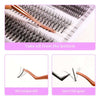 7D 20D cluster eyelashes with bottom lash option for makeup.