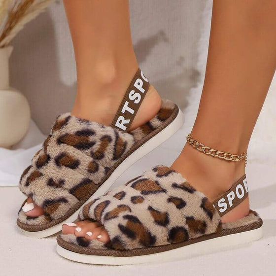 Leopard Open Toe SlippersIndulge in luxurious comfort with our Leopard Open Toe Slippers. Made with a soft and durable blend of elastomer and nylon velvet, these flats provide all-day comforShoesPlush Fashion ShopPlush Fashion ShopLeopard Open Toe Slippers