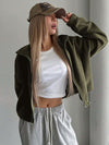 Honey Zip Up Long Sleeve Cropped JacketFeatures: Basic style
Thickness: Thin
Body: Not lined
Material composition: 100% polyester
Care instructions: Machine wash cold. Tumble dry low.
Imported


Size
US
TSweaterPlush Fashion ShopPlush Fashion ShopLong Sleeve Cropped Jacket