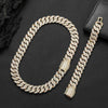 Miami Buckle Cuban Chain Bracelet with real gold plating, hip hop inspired design.