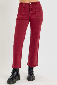  Women's  High Rise Straight Jeans with Patch PocketsElevate your style with RISEN High Rise Straight Jeans! The unique pocket design adds functionality and flair to this classic look. The high-waisted design shapes yoPantsPlush Fashion ShopPlush Fashion ShopRISEN Full Size High Rise Straight Jeans