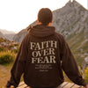 Faith Over Fear Men's And Women's Hoodies SweaterEmbrace your faith with our Faith Over Fear hoodies! Available in multiple colors and sizes, these hoodies feature a stylish letter pattern and top-stitched pockets.SweaterPlush Fashions ShopPlush Fashion ShopFear Men'