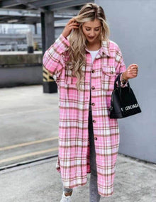  New Style Lengthened Plaid Shirt Women's ClothingExperience style and comfort with our New Style Lengthened Plaid Shirt! Made from 30%-50% cotton, this shirt features a classic check pattern and long sleeves for a ShirtPlush Fashions ShopPlush Fashion ShopStyle Lengthened Plaid Shirt Women'