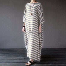  Cotton And Linen Stripes Loose Plus Long DressWrap yourself in effortless style with our Cotton And Linen Stripes Loose Plus Long Dress! Made with high-quality cotton and linen, this dress offers a loose and comDressPlush Fashions ShopPlush Fashion ShopLinen Stripes Loose