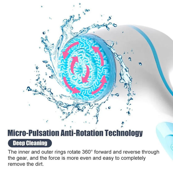 Advanced Ultrasonic Facial Cleansing Brush with Multi-Functionality for Deep Cleaning and Massage