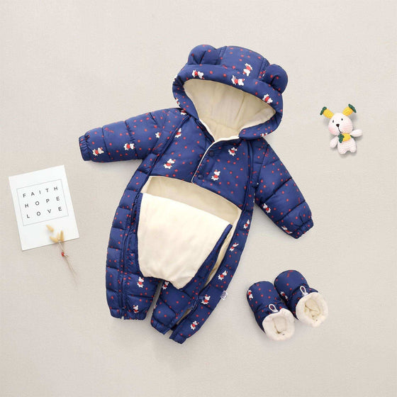 Boys' And Girls' Padded And Thickened Thermal OnesieStay warm and stylish with our Boys' and Girls' Padded and Thickened Thermal Onesie. Made of high-quality polyester, this onesie is perfect for cold days. The fashioInfant coatPlush Fashions ShopPlush Fashion ShopThickened Thermal Onesie