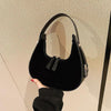 Fashion high-grade matte French minority handbag with soft handle and single shoulder strap.