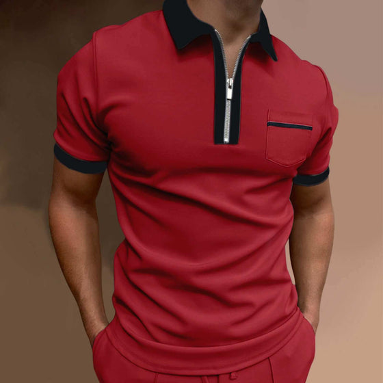 Men's Lapel Fashion Slim Pocket T-shirtUpgrade your wardrobe with our European and American Men's Lapel T-shirt. Made with soft and breathable cotton fabric, it features a stylish lapel collar and loose eMen's Lapel ShirtPlush Fashions ShopPlush Fashion ShopLapel Fashion Slim Pocket