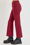 Women's  High Rise Straight Jeans with Patch PocketsElevate your style with RISEN High Rise Straight Jeans! The unique pocket design adds functionality and flair to this classic look. The high-waisted design shapes yoPantsPlush Fashion ShopPlush Fashion ShopRISEN Full Size High Rise Straight Jeans